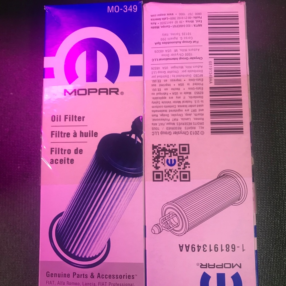 JEEP 2- MOPAR OIL FILTERS MO-349